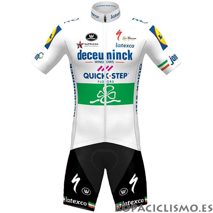 2020 Maillot Deceuninck Quick Step Tirantes Mangas Cortas Campeon Irlanda